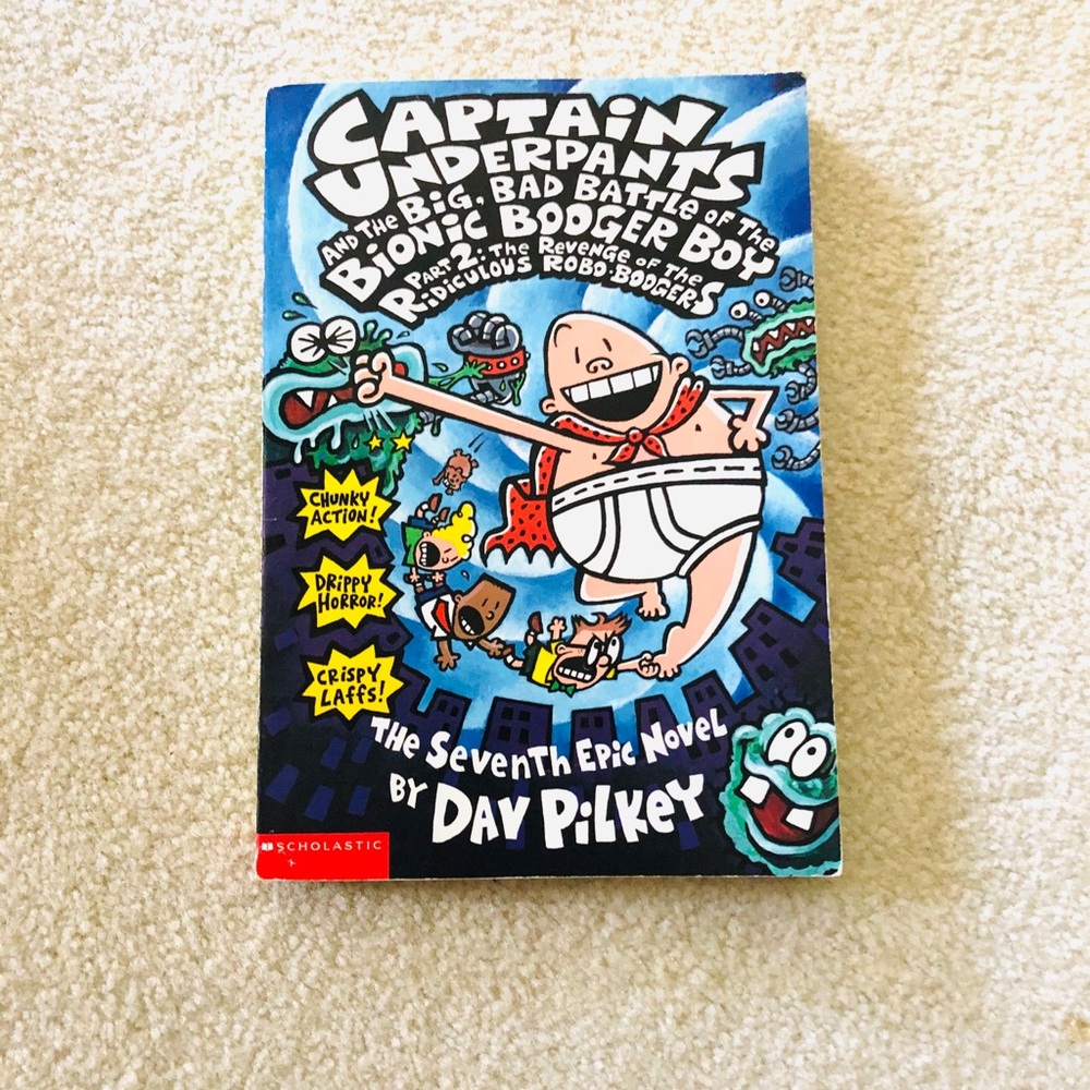 Captain Underpants Paperback Book.